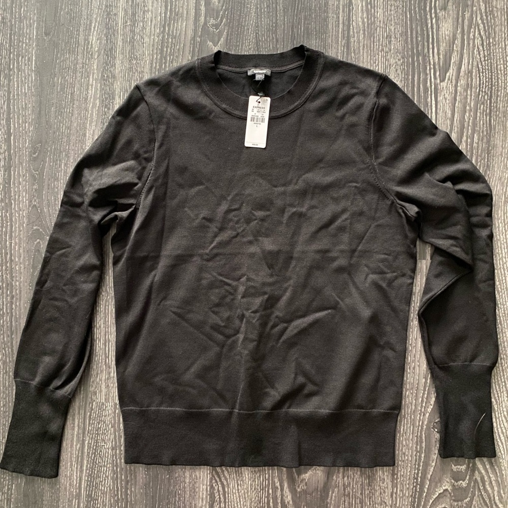 NWT Express Women's Black Crewneck Sweater